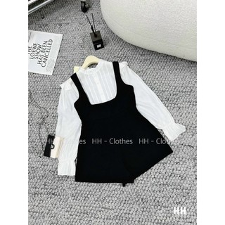 Set bộ jum phối sơmi bèo cổ