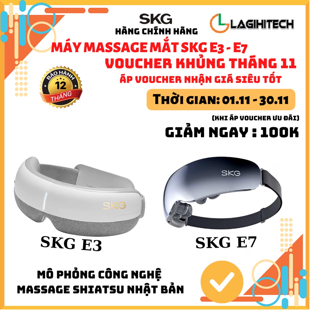 Máy massage mắt SKG E3/ SKG E7 - Hàng Chính Hãng