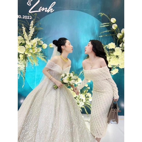 Đầm body len trễ vai siêu hot