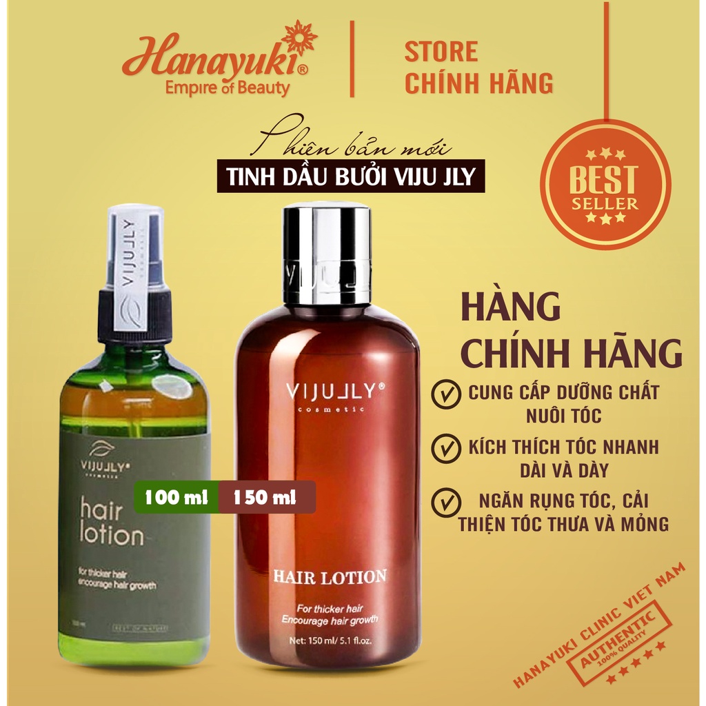 Buôn sỉ- Tinh dầu bưởi giảm rụng tóc chính hãng 100% xịt bưởi Vijully phục hồi tóc- Hanayuki Asia