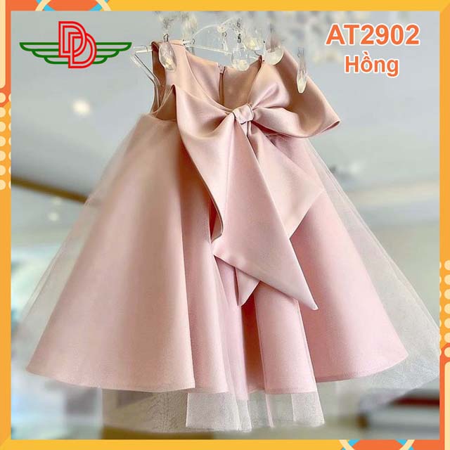 Đầm công chúa cho bé gái -màu hồng-sang trọng- dự tiệc - diễn văn nghệ- quảng châu cao cấp at2902