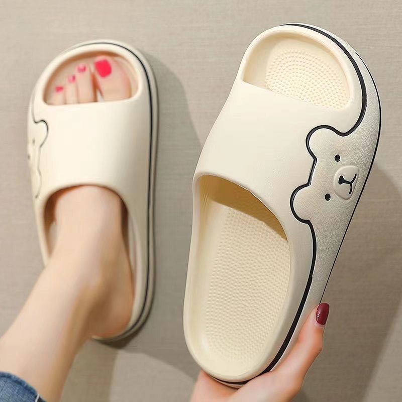 Dép bánh mì, dép họa tiết Gấu Hoạt Hình Thời Trang Cho Nam Nữ