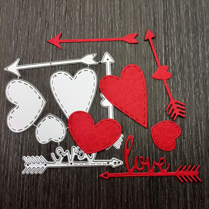 Khuôn Cắt Giấy Kim Loại Hình Trái Tim Xinh Xắn