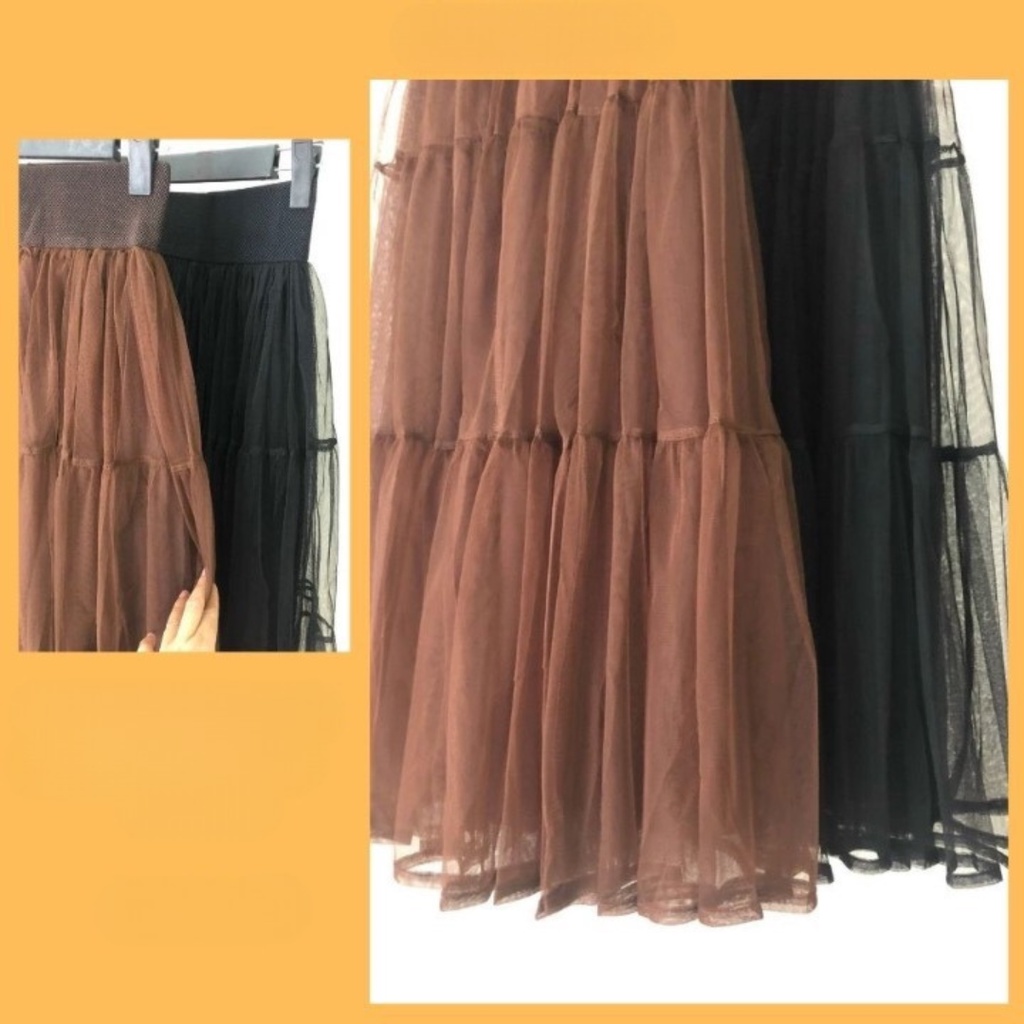 Chân váy dài QCCC, chân váy voan, chất voan dày đẹp hàng loại 1