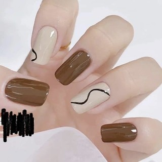 Nailbox nâu đơn giản