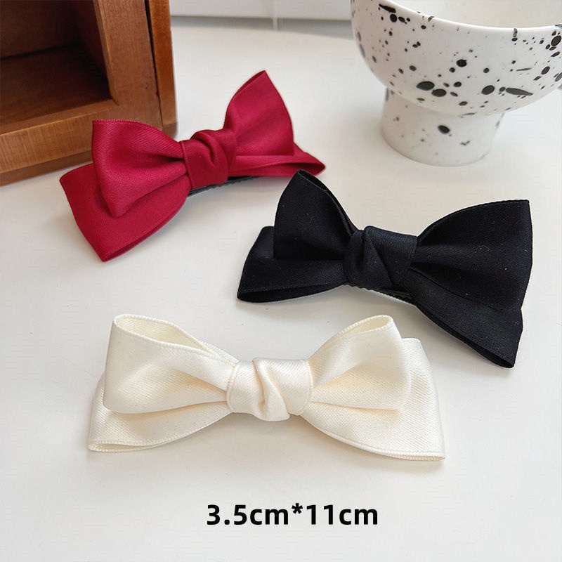 1 Kẹp Tóc Hình Nơ / Tai Mèo / Vịt Dễ Thương Cho Bé Gái