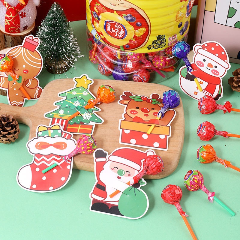 50 thẻ icon gắn kẹo noel trang trí giáng sinh chirstmas