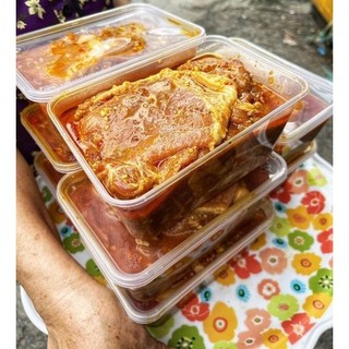 Sườn cốt lết ướp sẵn vị xá xíu - hộp 1kg