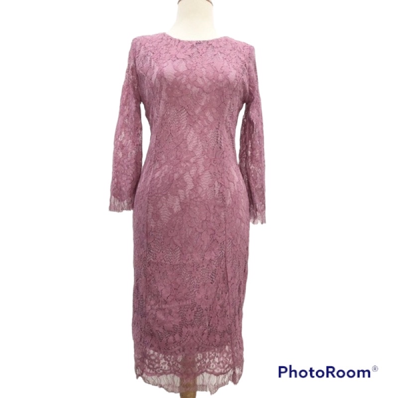 đầm ren body dài tay 2 lớp size S