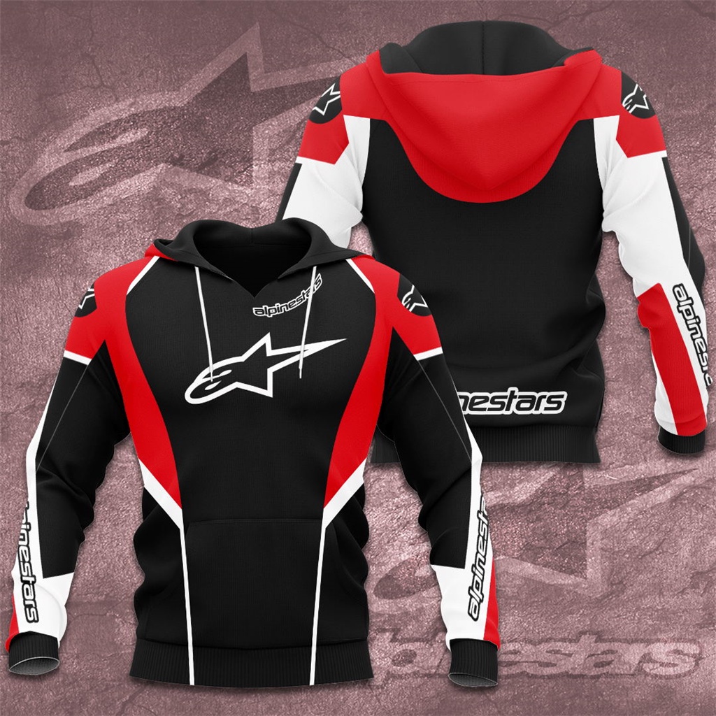 Áo Hoodie Khóa Kéo Thời Trang Xuân Thu Cho Nam Nữ Alpinestars MotGP
