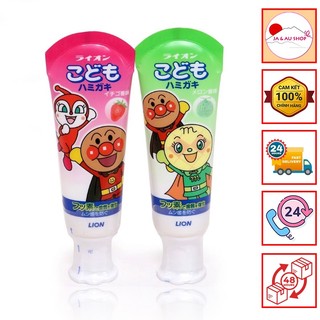 Kem đánh răng trẻ em từ 1 tuổi Lion 40g Nhật Bản