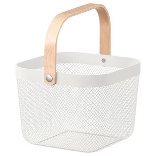 Giỏ đựng đồ quai gỗ RISATORP IKEA