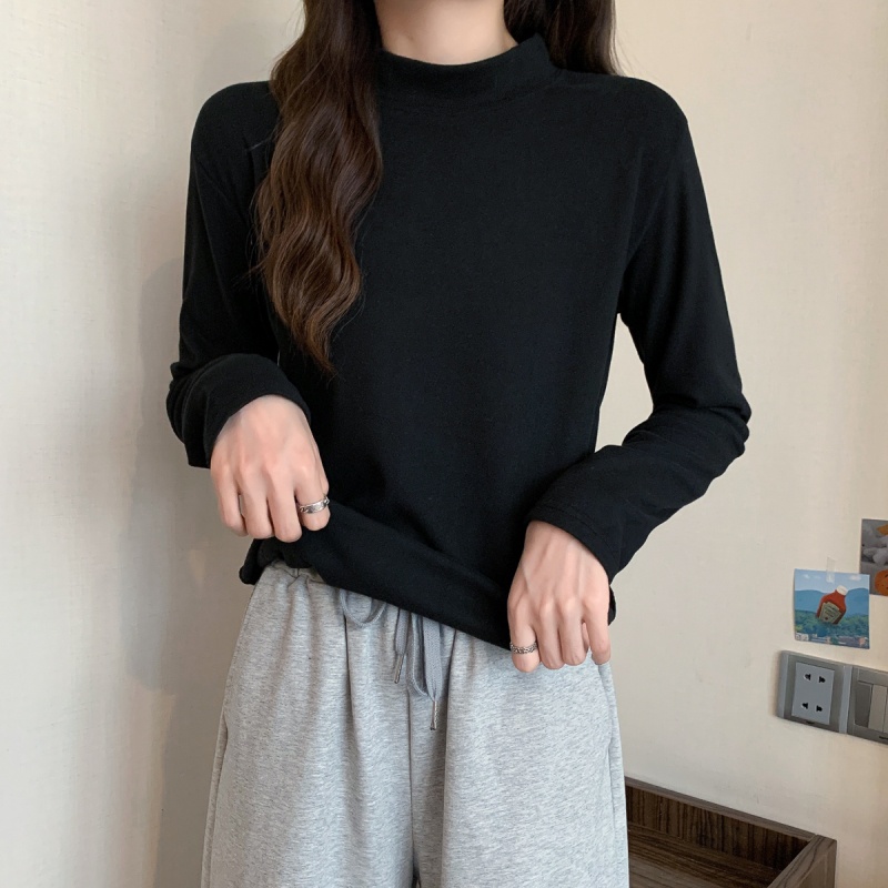 Áo Sweater Cổ Cao Mềm Mại Thời Trang Mùa Thu Hàn Quốc 2022 Cho Nữ
