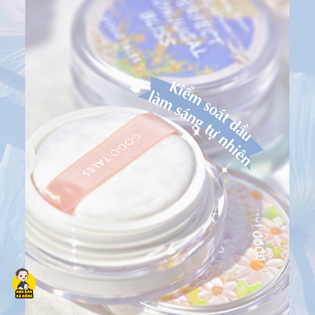 Phấn Phủ Kiềm Dầu GOGO TALES Flower Joy Tender Face Loose Powder GT328