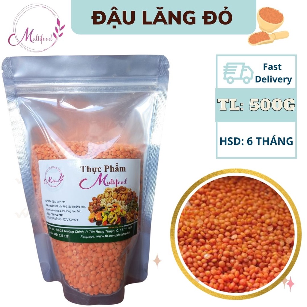 1kg Đậu Lăng Đỏ MULTIFOOD
