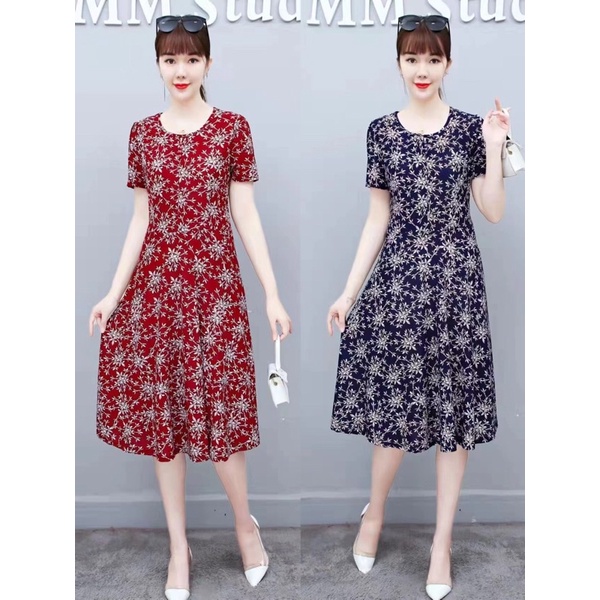 Váy đầm trung niên nữ sang trọng, cao cấp - Váy đẹp cho mẹ mặc thường ngày, đi chơi, đi tiệc