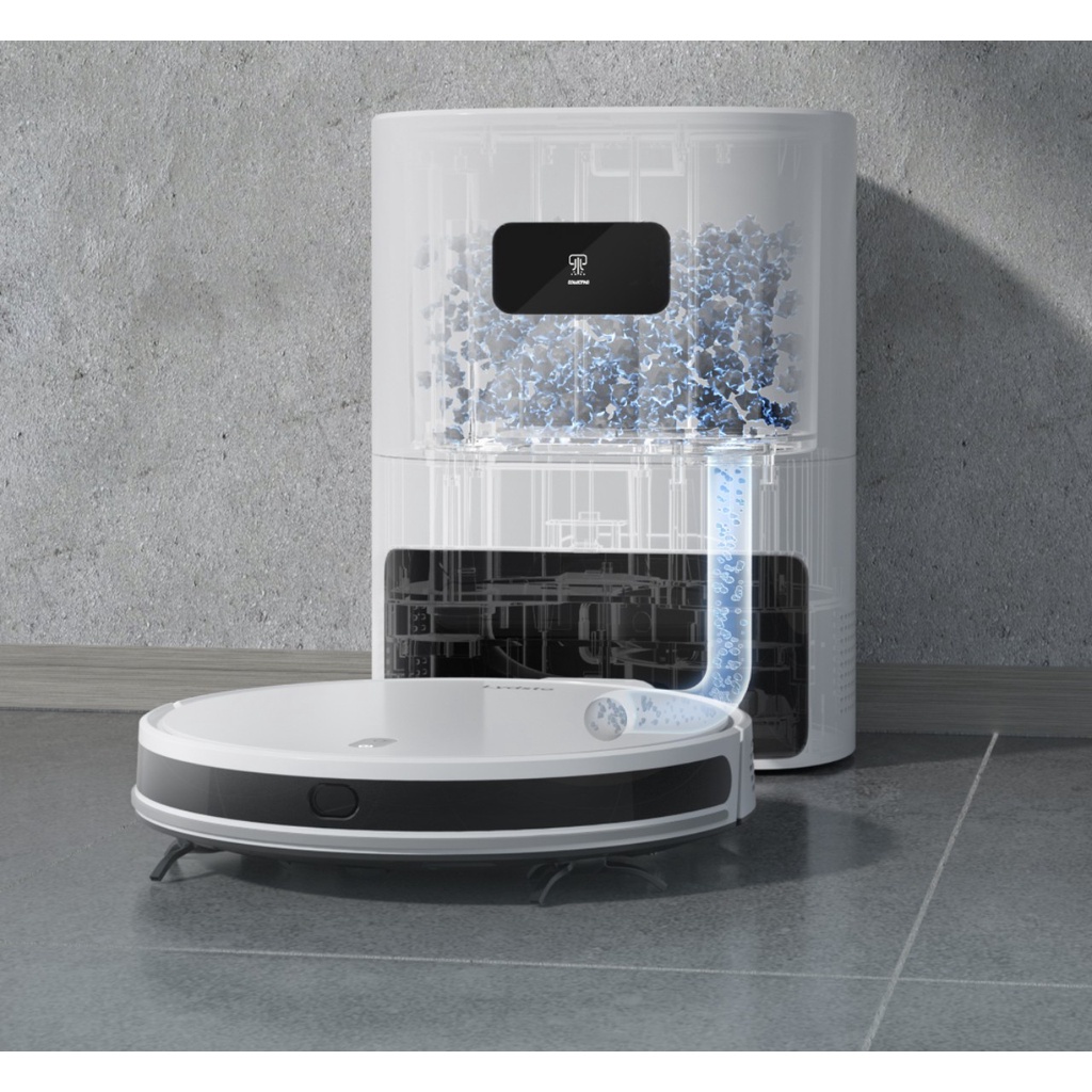LYDSTO R3 - Robot hút bụi lau nhà tự động đổ rác mỏng nhất hiện nay, Lidar ẩn, trang bị công nghệ khử khuẩn bằng Ozone