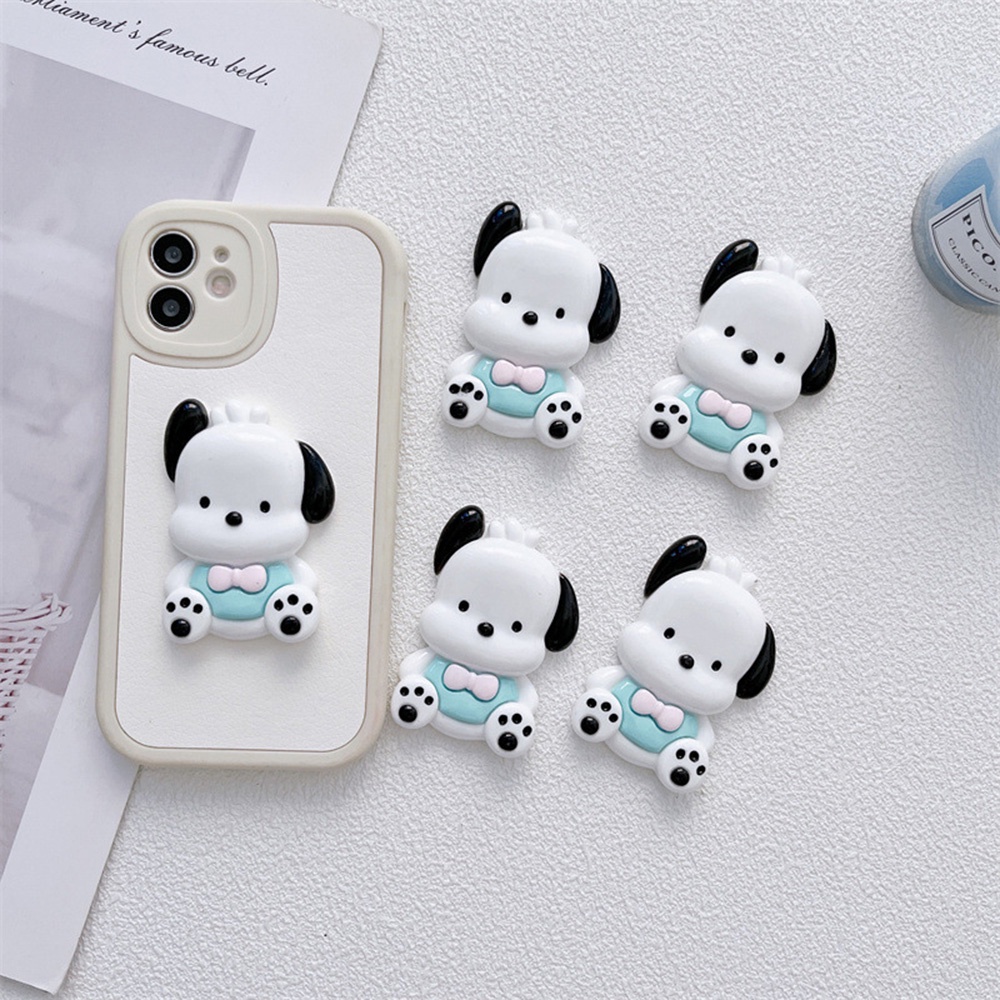 Pacha Giá Đỡ Điện Thoại Bằng Nhựa Resin Hình Chú Chó Hoạt Hình Dễ Thương Để Bàn Phát Sóng Trực