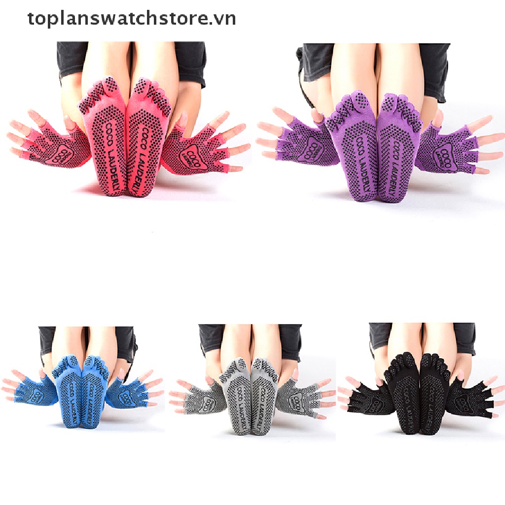 Đôi Vớ Hở Ngón Bằng Cotton Chống Trượt Nhiều Màu Sắc Thời Trang Cho Nữ Vn VN