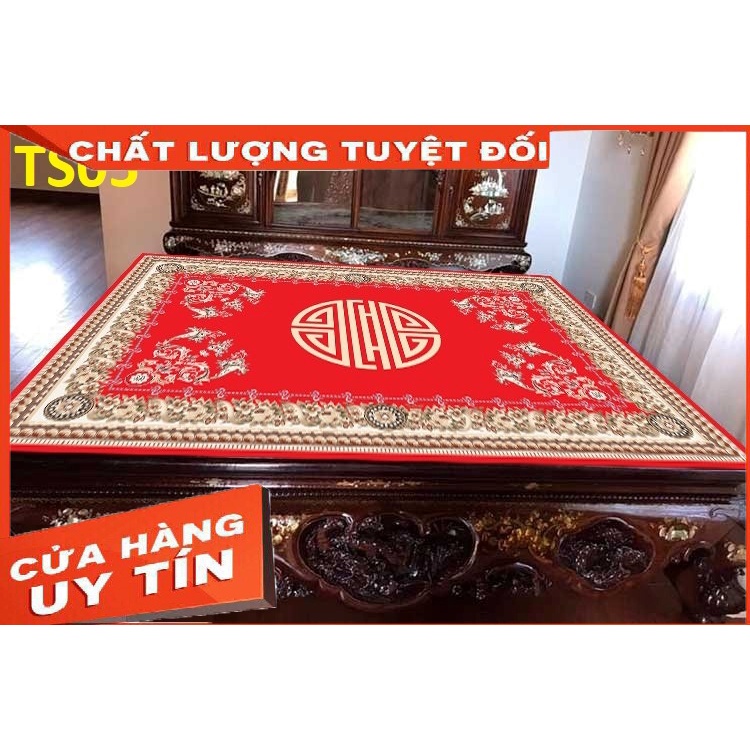 Thảm trải sập, chiếu ngựa, thảm trải sàn 5D, trang trí phòng khách, phòng thờ