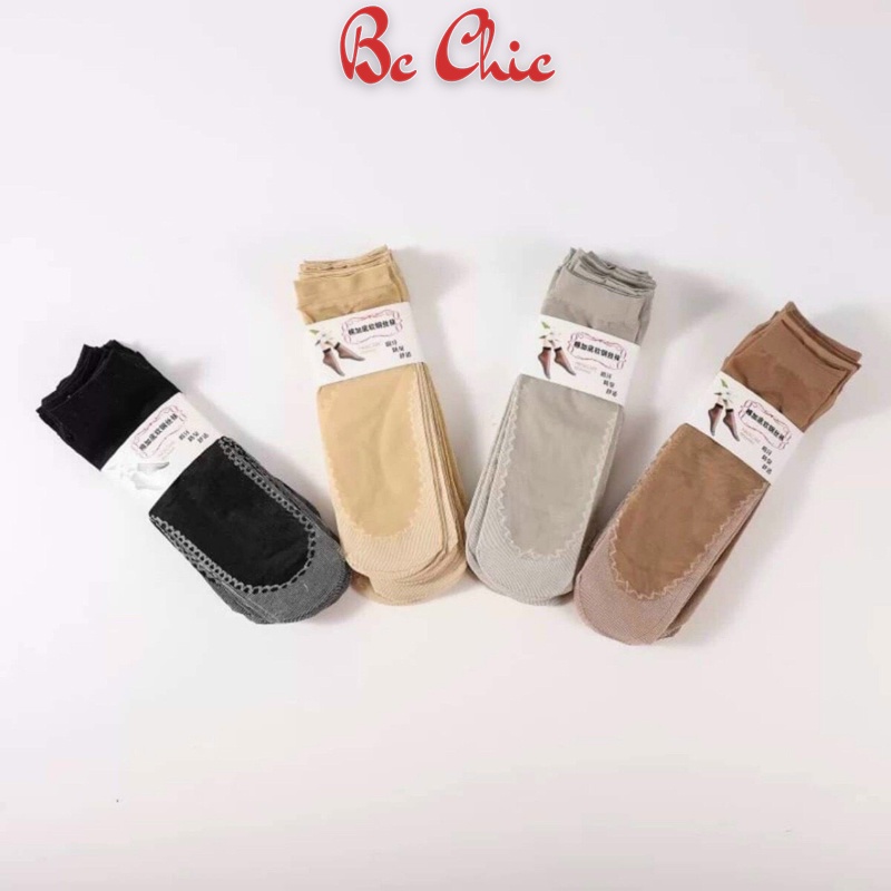 Tất nữ, combo 10 đôi tất giấy phong cách mới T763 thấm hút mồ hôi cực tôt BC_CHIC LINGERIE
