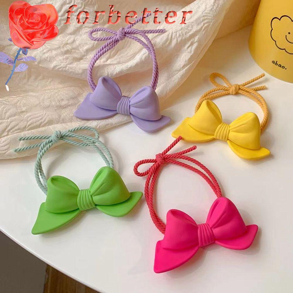 Dây buộc tóc cao su co giãn thắt nơ họa tiết hình học phong cách Hàn Quốc cổ điển dễ thương cho nữ