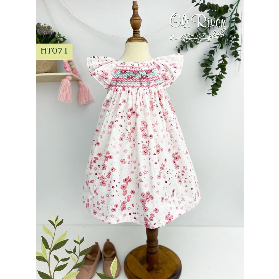 VÁY SMOCK HỒNG OLIRIVER