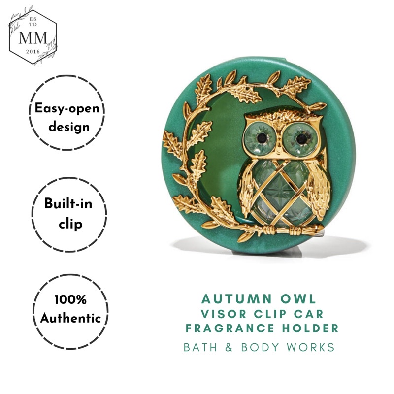 Kẹp tinh dầu xe và Tinh dầu thơm xe Bath & Body Works 6ml nhiều mùi khử mùi, thanh lọc không khí, thơm xe