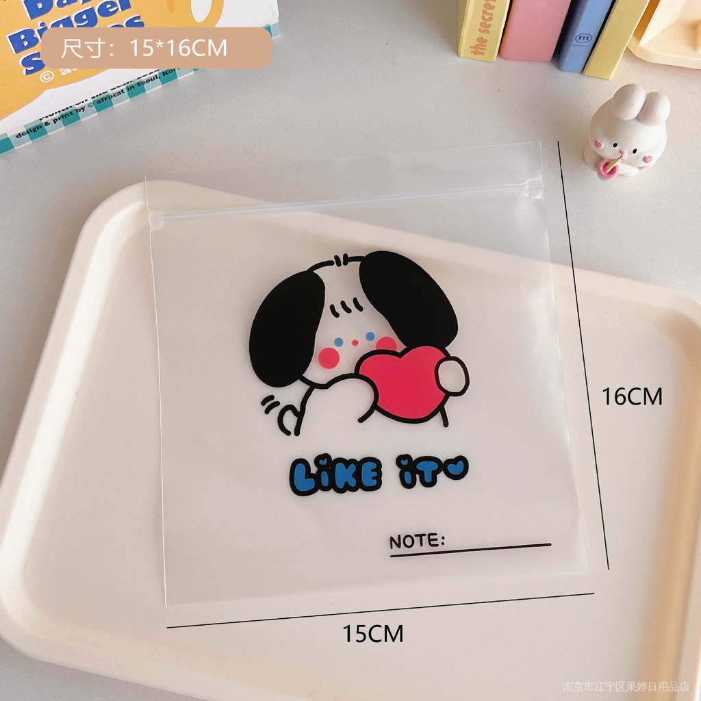Túi Zip Đựng Bánh Kẹo In Hình Gấu Hoạt Hình Dễ Thương