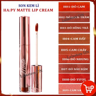Son happy matte lipcream siêu lì kháng nước không trôi - son kem lâu trôi siêu lì hapy