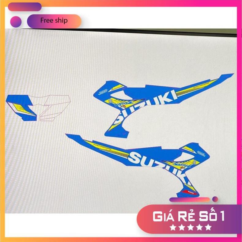 FREE SHIP + QUÀ TẶNG Tem rời xe Raider 2017 dán xe xanh