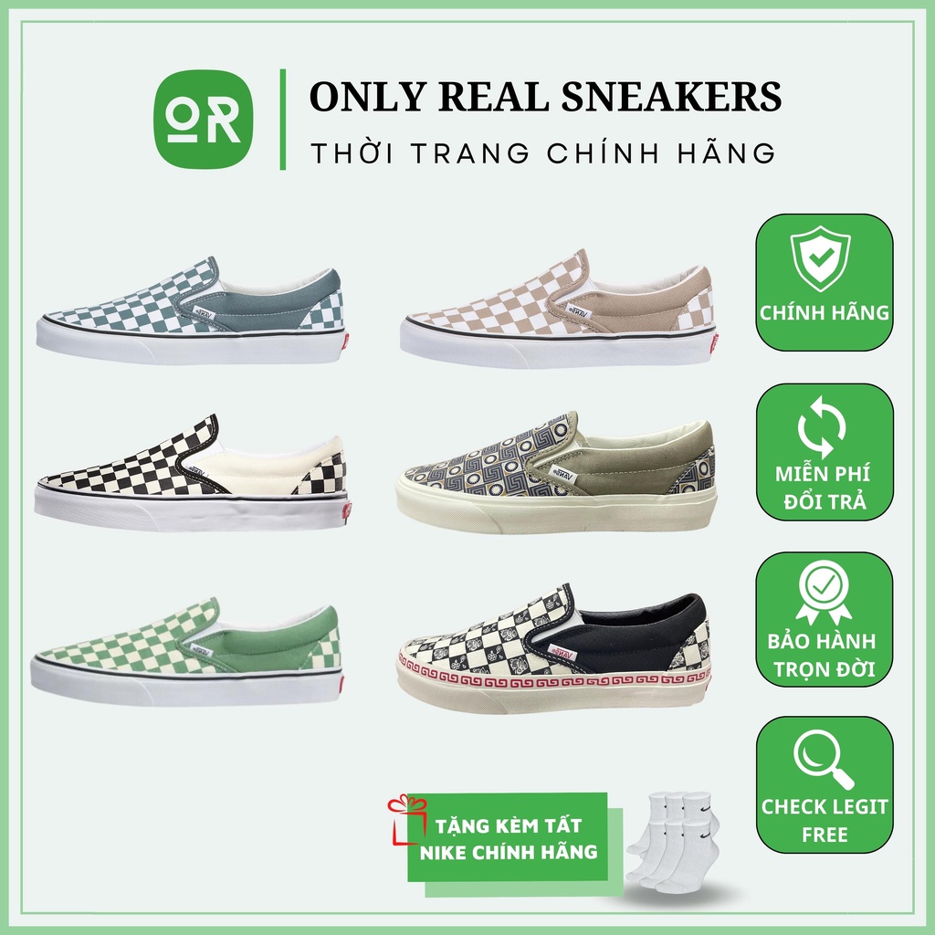 Vans Slip-on Checkerboard Caro Lẻ Size Chính Hãng - Only Real Sneakers