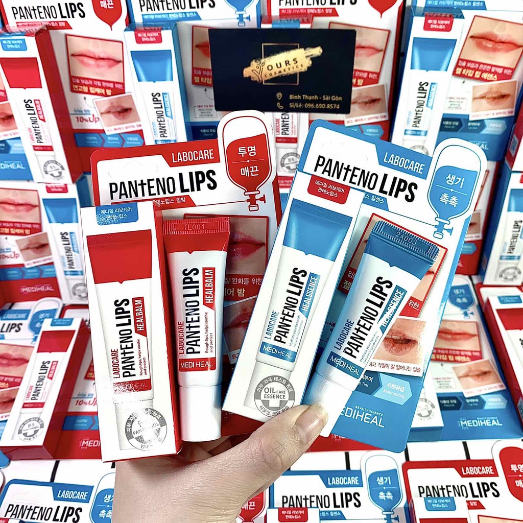 Son Dưỡng Giảm Thâm Môi Mediheal Labocare Pantenolips Đỏ Healbalm 10ml - Date T12/2023