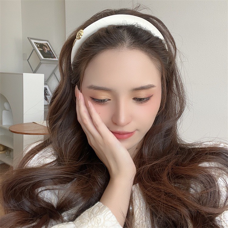 Băng Đô Cài Tóc Hoa Trà Thời Trang Hàn Quốc Cho Nữ ( Xốp To )