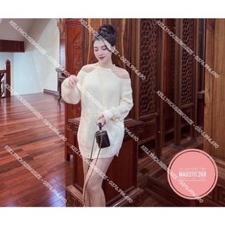 [Hàng Có Sẵn] Bigsize Áo Len Đính Ngọc (Từ 55kg đến 85kg)