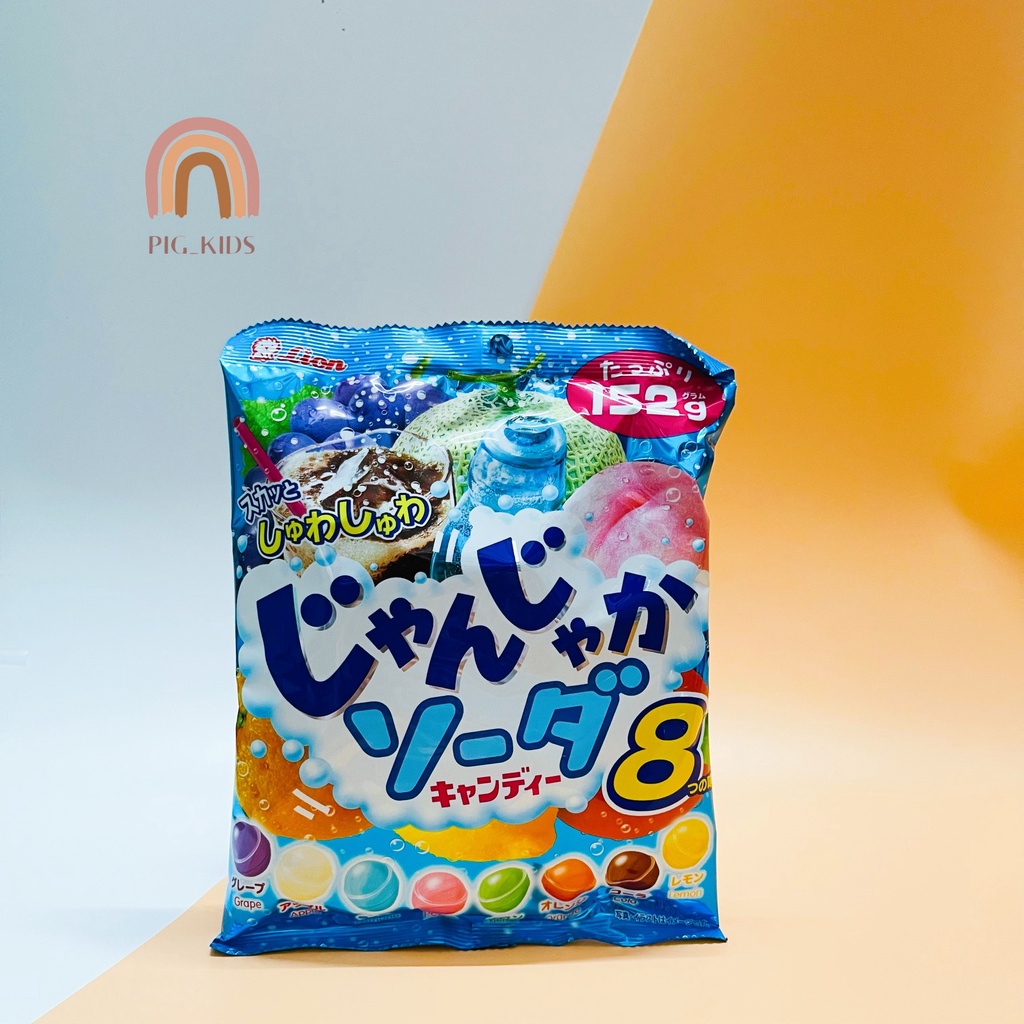 Kẹo Soda Trái Cây Lion 8 Vị Nhật Bản 152gr