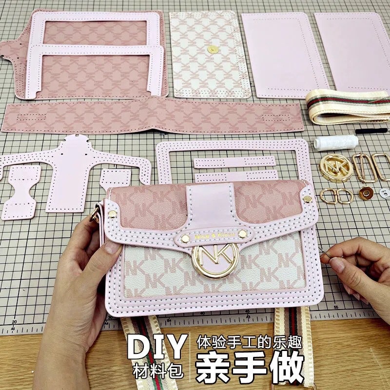 M56_Túi Da Hoạ Tiết NK DIY Tự May Handmade