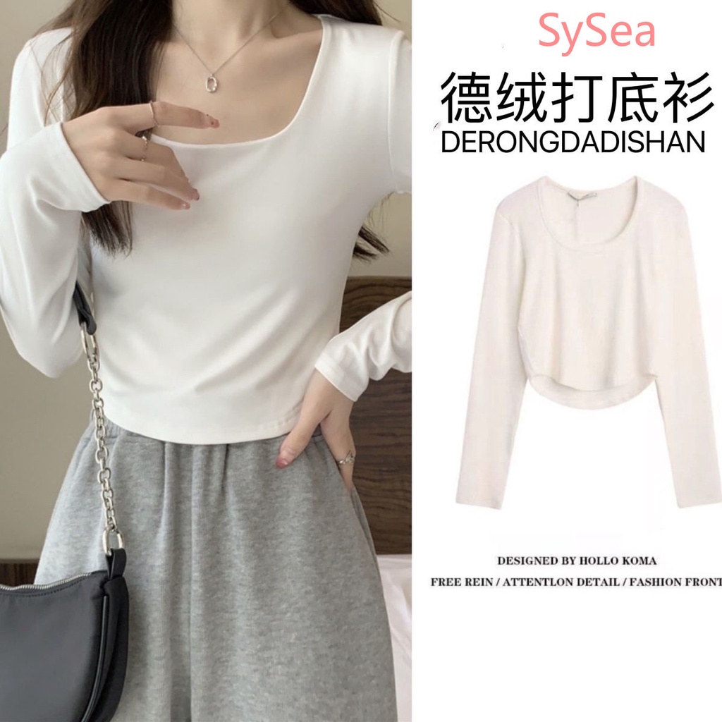 Áo Kiểu Tay Dài Dáng Ôm Thời Trang Mùa Thu Cho Nữ