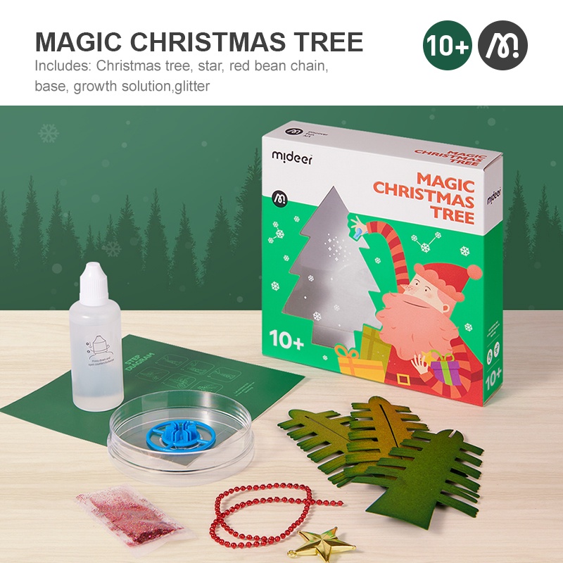 Mideer Noel Giáng Sinh cây thông tự nở thần kỳ trang trí Magic Christmas tree