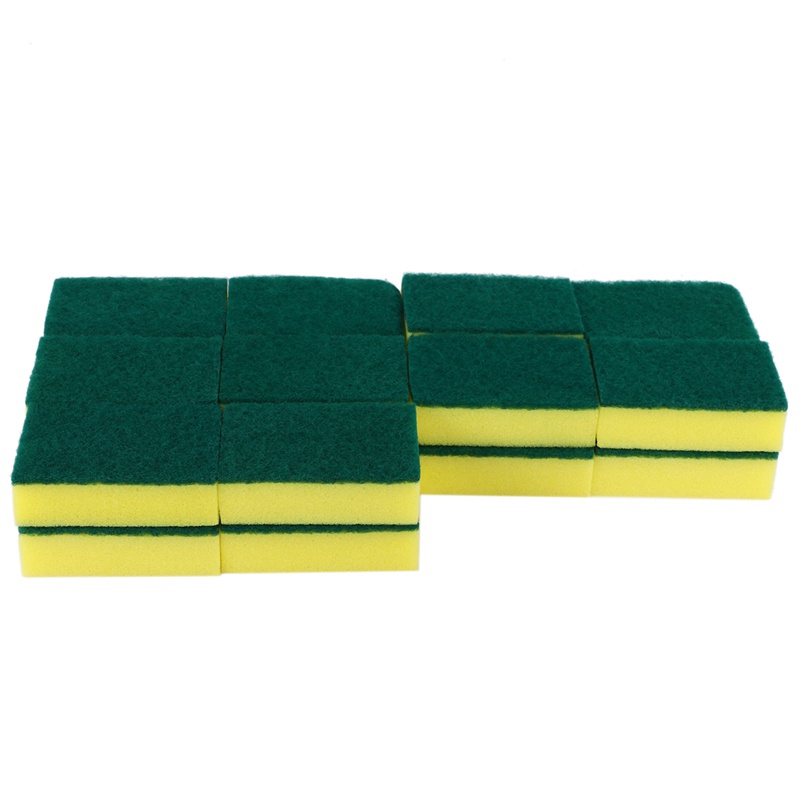 Set 20 Miếng Bọt Biển Rửa Chén Chống Trầy Không Cần Khoan Dùng Cho Nhà Bếp / Phòng Tắm / Ô Tô / Không Mùi Hôi