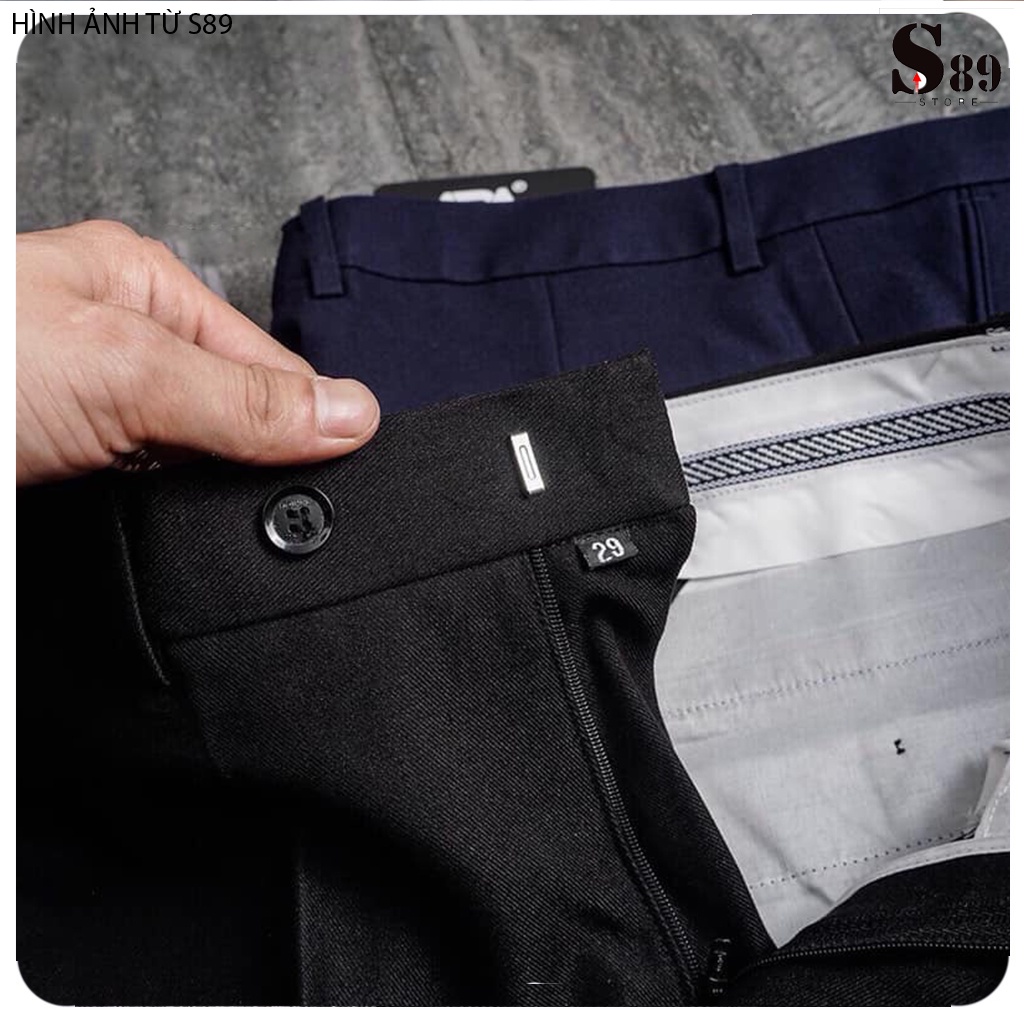 Quần âu nam, quần tây nam T-max chất vải chéo 81 dày dặn co giãn nhẹ , đường may chuẩn - Thời trang S89