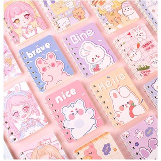 Sổ lò xo sổ mini sổ ghi chép sổ lò xo a7 đẹp cute dễ thương tiện dụng cho bé bạn gái học sinh