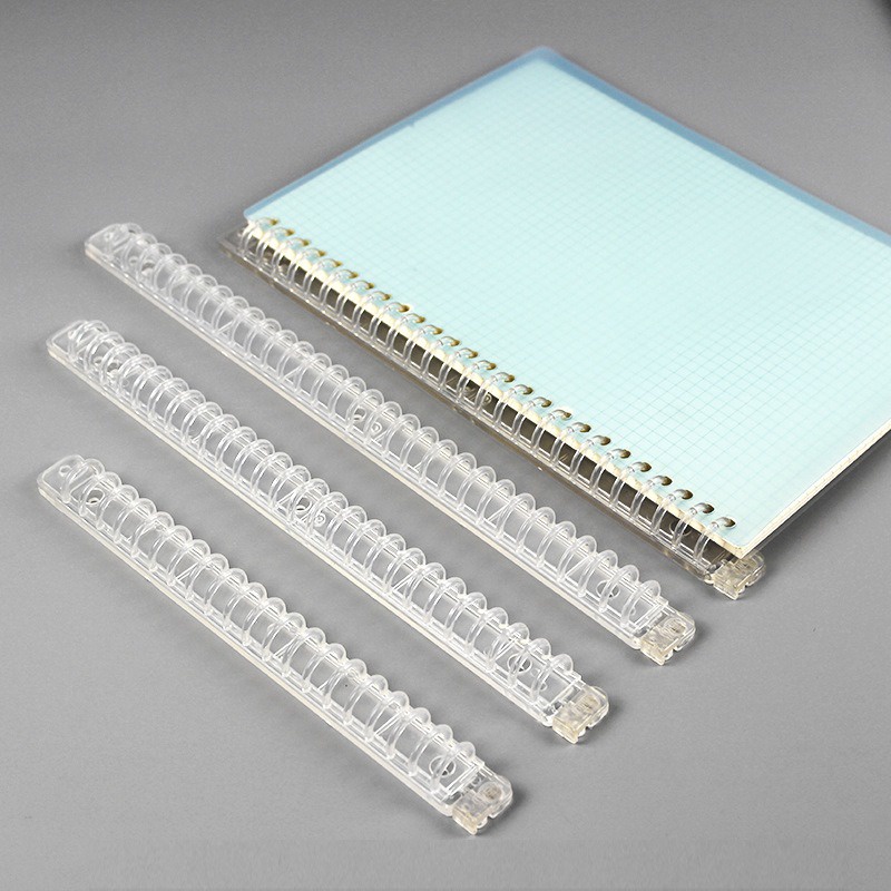 Thanh còng nhựa A4 B5 A5 30 26 20 lỗ kẹp nhựa trong suốt set bìa nhựa làm sổ planner
