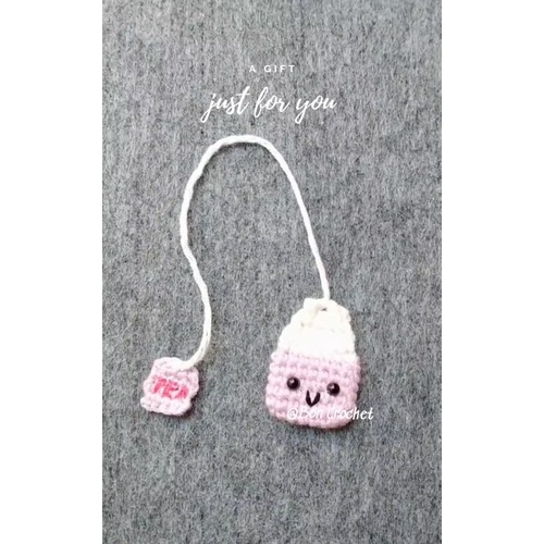 Handmade Chặn/kẹp/đánh dấu trang sách hình túi trà