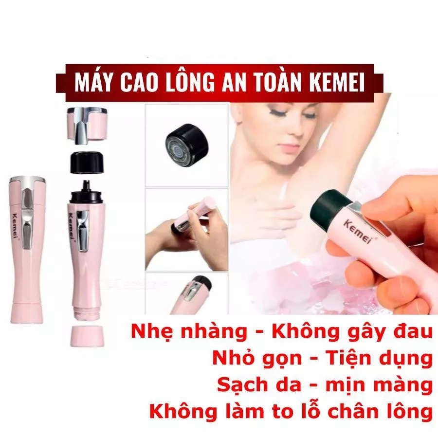 Máy Tẩy Lông Mini , Máy Triệt Lông Cao Cấp Kemei