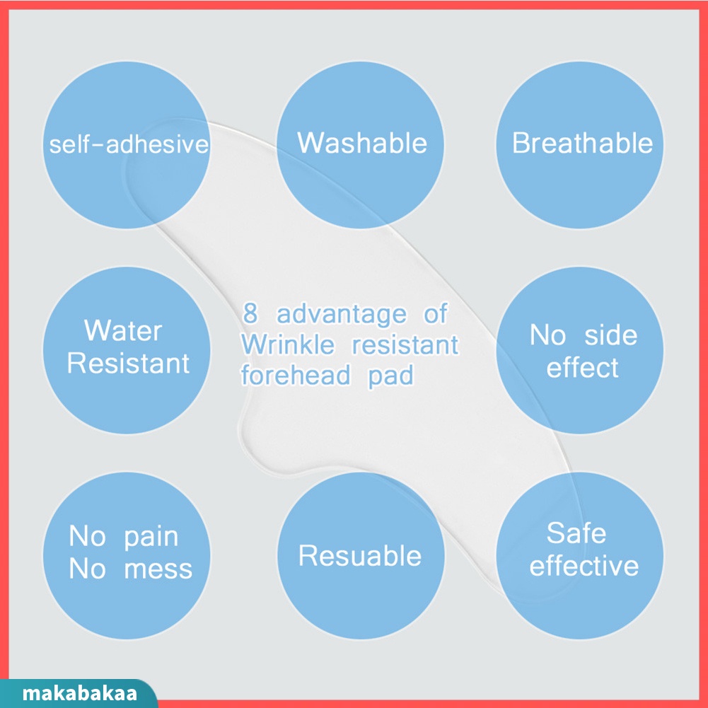 Miếng Dán Trán Bằng Silicon Y Tế Chống Lão Hóa Và Nếp Nhăn Có Thể Tái Sử Dụng Makabaka