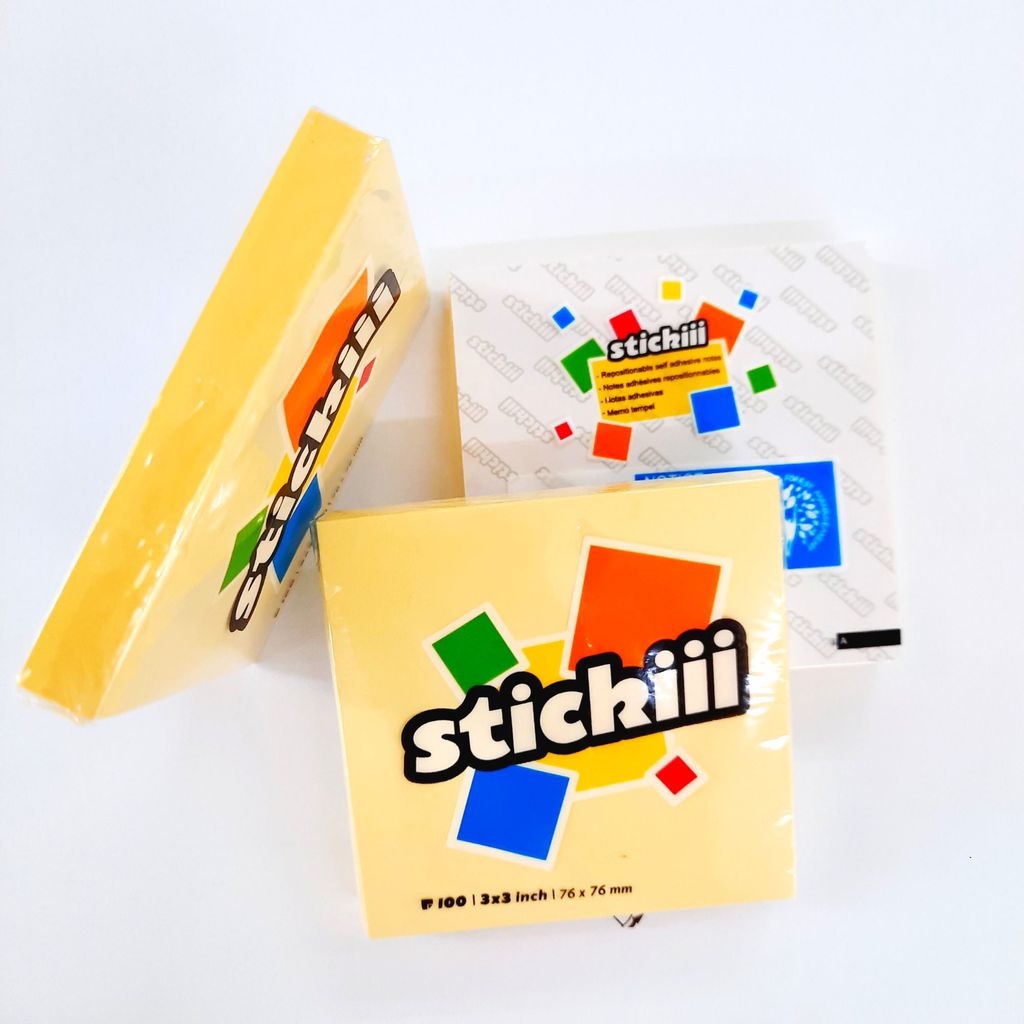 Giấy nhắn Stickiii, note Nice 2x1.5,3x2,3x3,3x4,3x5 100 tờ/tập