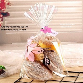 Túi đựng bánh Panettone  chiếc lá 10 cái (có 2 size)