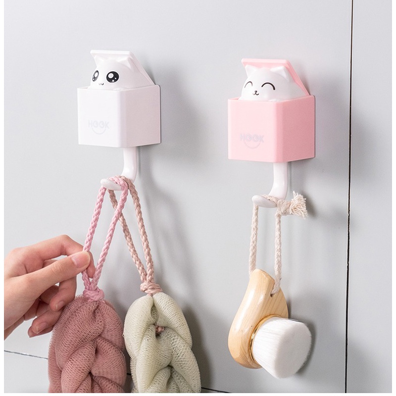 Móc Treo Chìa Khóa / Quần Áo / Mũ / Khăn Choàng / Móc Treo Hình Mèo Dễ Thương Sáng Tạo Và Đáng Yêu