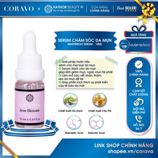 Serum chăm sóc da mụn, mờ thâm, sẹo mụn, sáng da Masterfay Serum 10ml Hathor Beauty (Kim Thiên Hoa) - Coravo